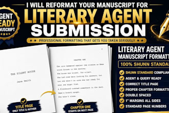 reformat your manuscript to meet every literary agent submission