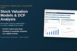 build a professional dcf stock valuation model in excel