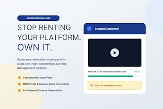 build a custom learning management or course platform
