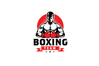 design unique boxing team logo
