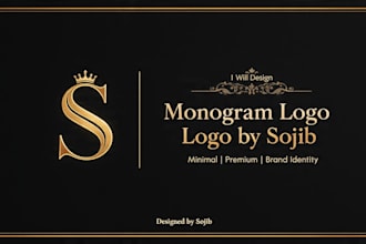 design luxury monogram logo for boutique brand