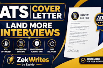 write an ats optimized cover letter that helps you land interviews