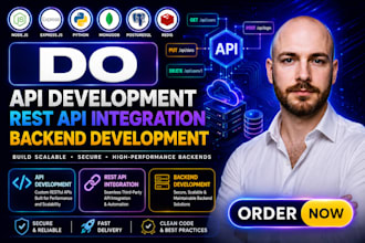 do API development, rest API integration, node js express js backend developer