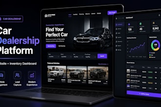 build a car dealership platform with inventory management