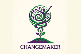 design unique change maker logo