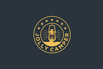 design modern unique logo for camping products