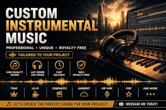 create a unique royalty free instrumental music track