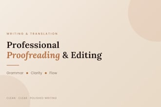 proofread and edit your blog post or article