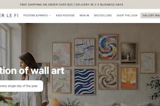 design and develop a premium shopify art print