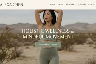 build wix spiritual healing website wellness coach website holistic website