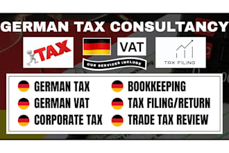 german tax return, german vat, annual tax filling, bookkeeping, income tax
