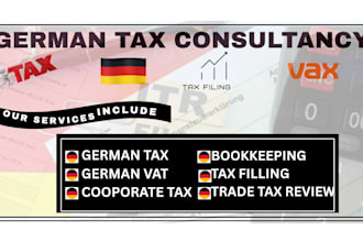 german tax return, german vat, annual tax filling, bookkeeping, income tax