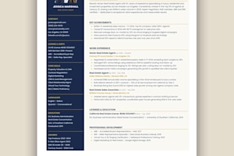 design a professional CV and resume with cover letter