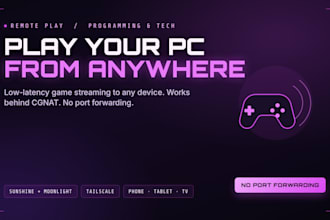 setup remote gaming for your PC