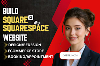 design a modern square websitesquare online store or redesign your business site