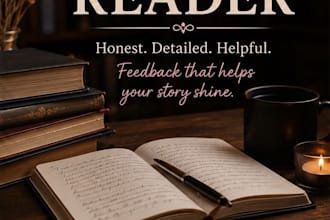 beta read your novel and provide detailed feedback