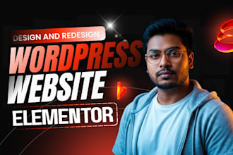 do an elementor website redesign for wordpress website