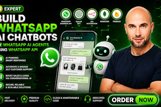 build whatsapp ai chatbots or whatsapp ai agents using whatsapp API, api setup