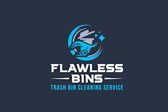 design custom trash cleaning soft wash logo