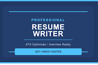 write a professional ats resume and cover letter