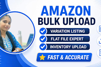 create amazon listings and variation listings with SEO
