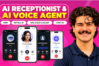 ai receptionist n8n retell ai calling agent ghl cold caller vapi ai voice agent