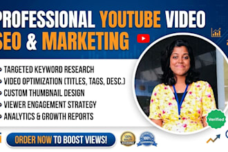 do professional you tube video seo and marketing