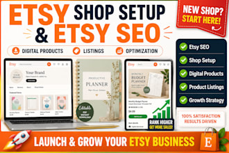 create etsy digital products etsy SEO etsy shop setup