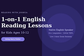 teach your child to read in english using harry potter in zoom lessons