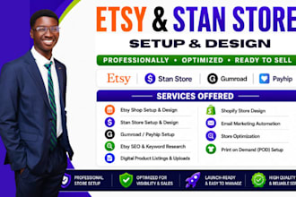 do stan store setup, stan store, stan store marketing, etsy, beacons ai