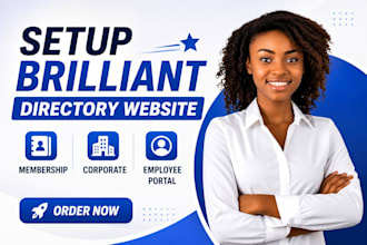 setup brilliant directory website membership corporate employee portal