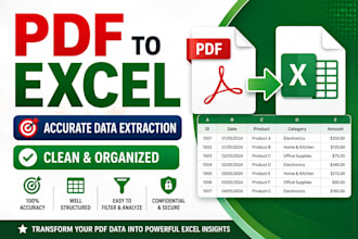 extract PDF data into a clean and structured excel workbook