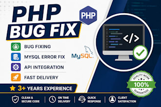 fix PHP bugs mysql errors and API integration issues