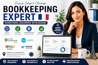 setup cleanup french wave accounting zoho bookkeeping xero in quickbook online