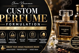 create custom perfume formulation and fragrance recipes