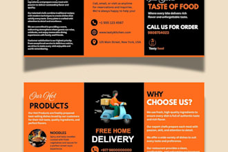 design stunning trifold brochure for business
