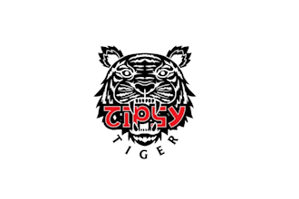 design fierce tiger face bar brand logo