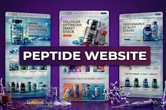 build fda compliant peptide website, research peptide or nutraceutical store