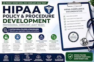 create hipaa policies, procedures and compliance documentation