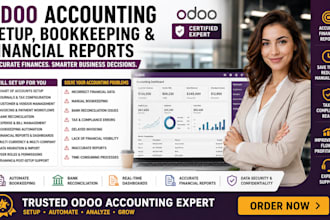 set up odoo accounting, bookkeeping and financial reports