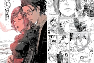 manga comic book illustration,manga comic art, webtoon cover