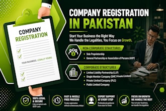 register your company and business  with secp and fbr in pakistan