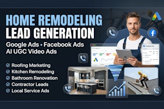 do home remodeling marketing, contractor lead generation, google and facebook ad
