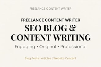 engaging blog posts and website content