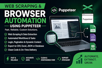 build a web scraping and browser automation solution
