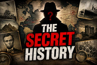 design cinematic documentary and history youtube thumbnails
