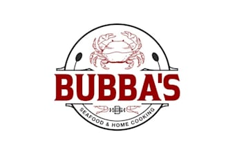 make texas coast seafood logo with home cooking restaurant