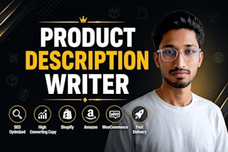 write high converting product descriptions for shopify or amazon