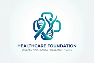 design a professional disease awareness logo for healthcare, research