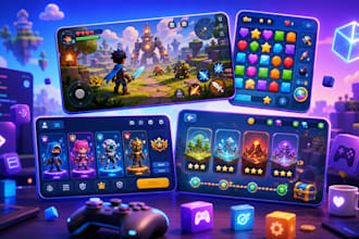 develop a professional unity mobile game for android and IOS